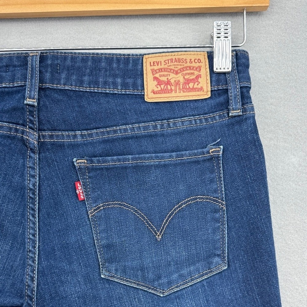 Levis 715 Bootcut Jeans Womens 31x30 Medium Wash Blue Denim Mid Rise Western